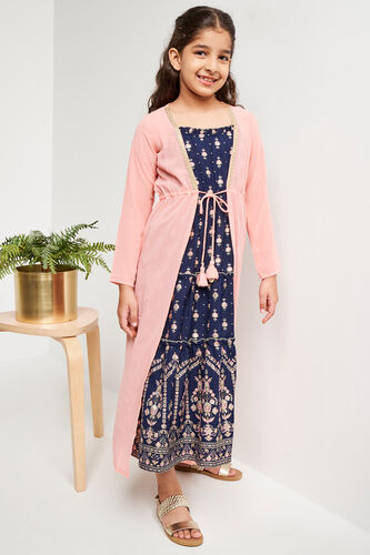Coral Solid Straight Shrug, Coral, image 1